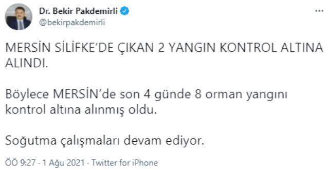 Son Dakika: Mersin Silifke ilçesinde çıkan 2 yangın kontrol altına alındı Son Dakika: Mersin Silifke ilçesinde çıkan 2 yangın kontrol altına alındı