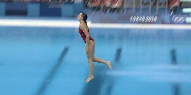 Güzel sporcu Pamela Ware, Olimpiyatlar tarihinin en kötü atlayışlarından birini gerçekleştirdi Güzel sporcu Pamela Ware, Olimpiyatlar tarihinin en kötü atlayışlarından birini gerçekleştirdi
