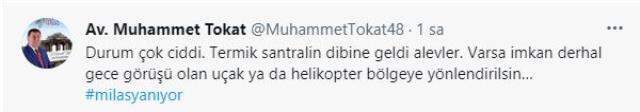 Milas'ta termik santral yakınlarına ulaşan yangın nedeniyle bölge boşaltılıyor Milas'ta termik santral yakınlarına ulaşan yangın nedeniyle bölge boşaltılıyor