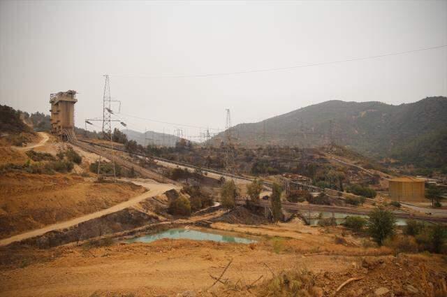 Kemerköy Termik Santrali'ndeki yangının arkasında bıraktığı tahribat drone ile görüntülendi