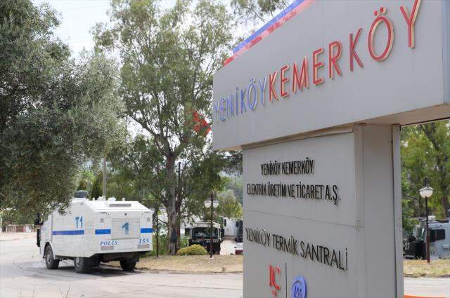 Milas'taki Yeniköy Termik Santrali'nde yangına karşı tedbir alındı Milas'taki Yeniköy Termik Santrali'nde yangına karşı tedbir alındı