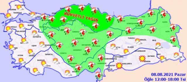 Meteoroloji'den şiddetli yağmur uyarısı! Şemsiye yetmeyecek, yağmurlukları hazırlayın