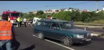 Son dakika haberleri: Tekirdağ'da minibüs otomobile arkadan çarptı: 2 ölü, 1'i ağır 4 yaralı