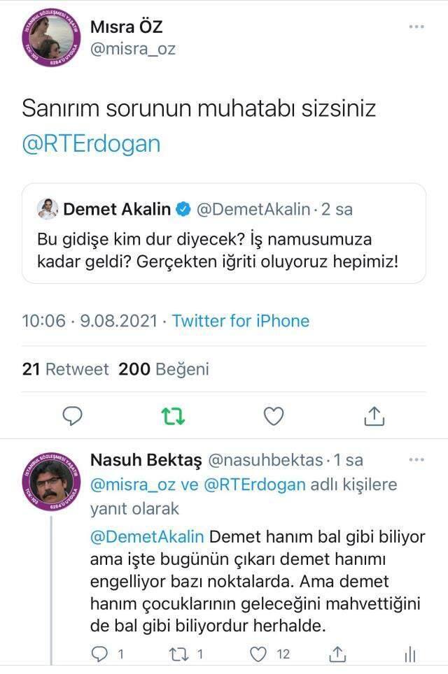 Türk kadınlarına hakaret eden Afgan'a tepki gösteren Demet Akalın, Cumhurbaşkanı Erdoğan'ın adı geçince paylaşımını sildi