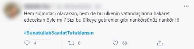 Türk kadınlarına ve Tanju Özcan'a hakaretler eden Afgan'a tepkiler dinmiyor! SunatullahSaadatTutuklansın etiketi TT oldu