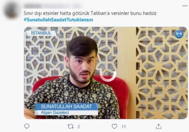 Türk kadınlarına ve Tanju Özcan'a hakaretler eden Afgan'a tepkiler dinmiyor! SunatullahSaadatTutuklansın etiketi TT oldu