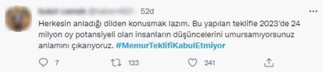 Hükümetin memurlar için önerdiği zam teklifi memnun etmedi! Sosyal medyada tepki yağıyor Hükümetin memurlar için önerdiği zam teklifi memnun etmedi! Sosyal medyada tepki yağıyor