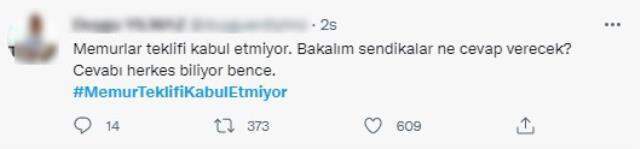 Hükümetin memurlar için önerdiği zam teklifi memnun etmedi! Sosyal medyada tepki yağıyor Hükümetin memurlar için önerdiği zam teklifi memnun etmedi! Sosyal medyada tepki yağıyor