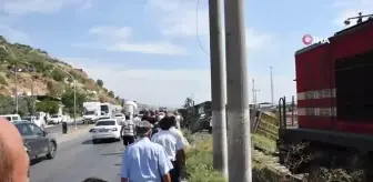 Söke'de tır, trenin önüne devrildi, facianın eşiğinden dönüldü