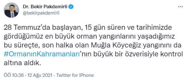Son Dakika:15 gündür devam eden orman yangınlarının tümü kontrol altına alındı Son Dakika:15 gündür devam eden orman yangınlarının tümü kontrol altına alındı