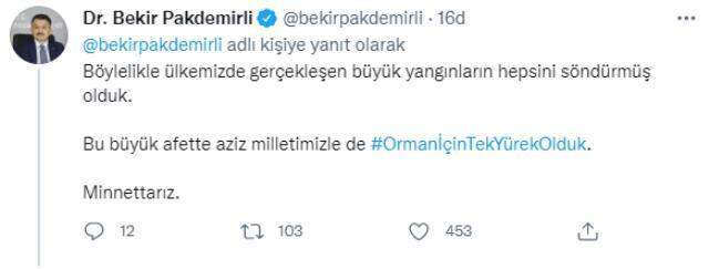 Son Dakika:15 gündür devam eden orman yangınlarının tümü kontrol altına alındı Son Dakika:15 gündür devam eden orman yangınlarının tümü kontrol altına alındı