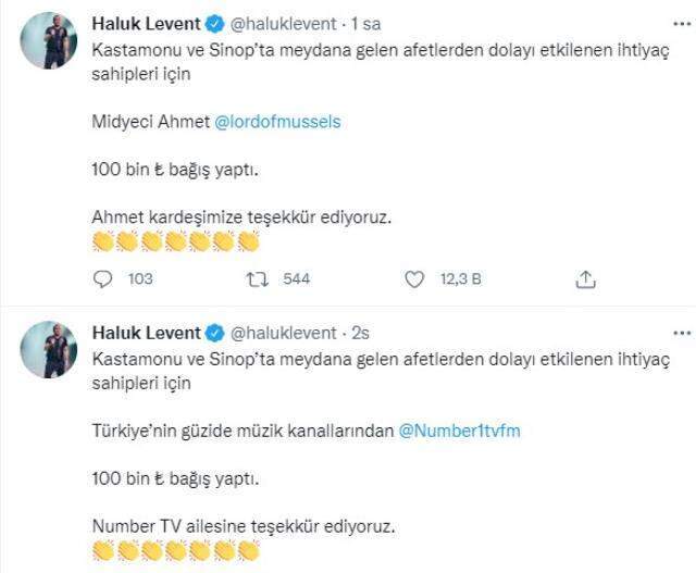 'Durum ciddi' diyen Haluk Levent, selden felaketi yaşayan bölgeler için bağış toplamaya başladı 'Durum ciddi' diyen Haluk Levent, selden felaketi yaşayan bölgeler için bağış toplamaya başladı