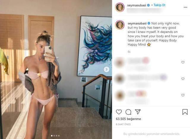 Pembe bikinisiyle paylaşım yapan Şeyma Subaşı: Vücudum her zaman çok iyiydi