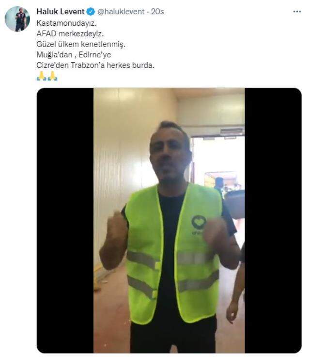 Afet bölgesindeki Haluk Levent, vatandaşları kullanılmış eşya göndermeme konusunda uyardı Afet bölgesindeki Haluk Levent, vatandaşları kullanılmış eşya göndermeme konusunda uyardı