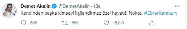 Demet Akalın, kız arkadaşıyla fotoğraf paylaştığı için tepki çeken Ebrar Karakurt'a destek oldu
