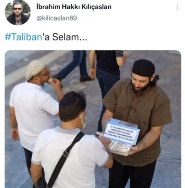 Görüntü Türkiye'den! Taliban'ın Afganistan'ı işgalini lokum dağıtarak kutladı