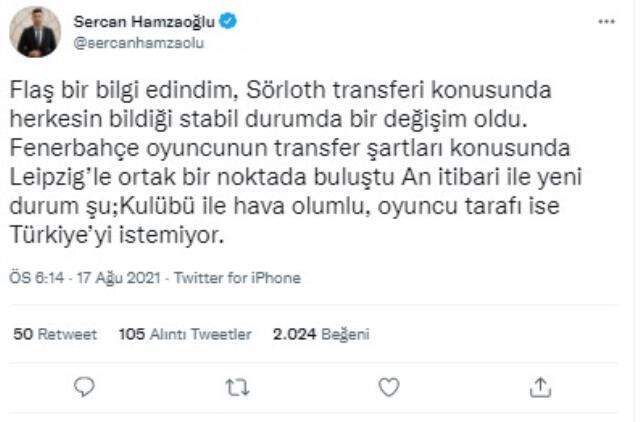 Sörloth transferinde sıcak gelişme! Fenerbahçe, Leipzig ile prensipte anlaşmaya vardı Sörloth transferinde sıcak gelişme! Fenerbahçe, Leipzig ile prensipte anlaşmaya vardı