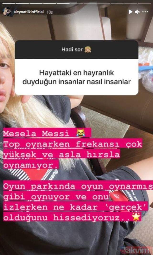 Aleyna Tilki'nin başarılı Messi yorumu futbolseverleri mest etti Aleyna Tilki'nin başarılı Messi yorumu futbolseverleri mest etti