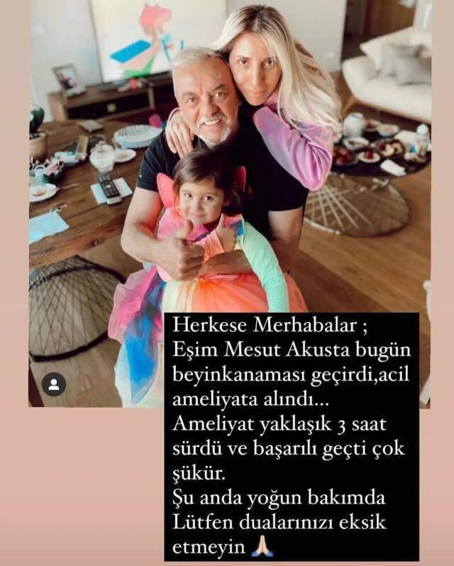 Beyin kanaması nedeniyle ameliyat olan Mesut Akusta, bugün uyandırılacak