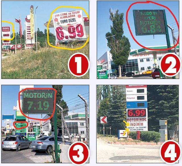 Akaryakıt istasyonlarının fiyat oyunu! Tabelada 6,84, pompada 7,36 Akaryakıt istasyonlarının fiyat oyunu! Tabelada 6,84, pompada 7,36