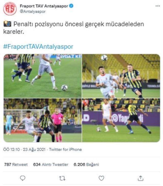 Fenerbahçe ve Antalyaspor, karşılaşmanın ardından 'fotoğraflı' göndermeler yaptı Fenerbahçe ve Antalyaspor, karşılaşmanın ardından 'fotoğraflı' göndermeler yaptı