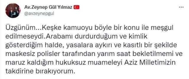 Polisle tartışıp hakaretler yağdıran AK Partili Zeynep Gül Yılmaz'dan ilk açıklama! Topu millete attı