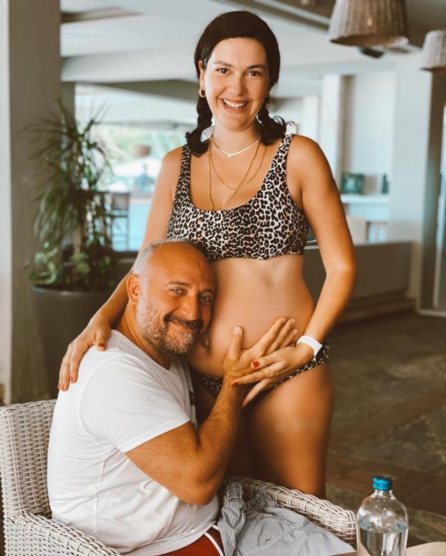 7 aylık hamile Bergüzar Korel, koronavirüs aşısı yaptırdı
