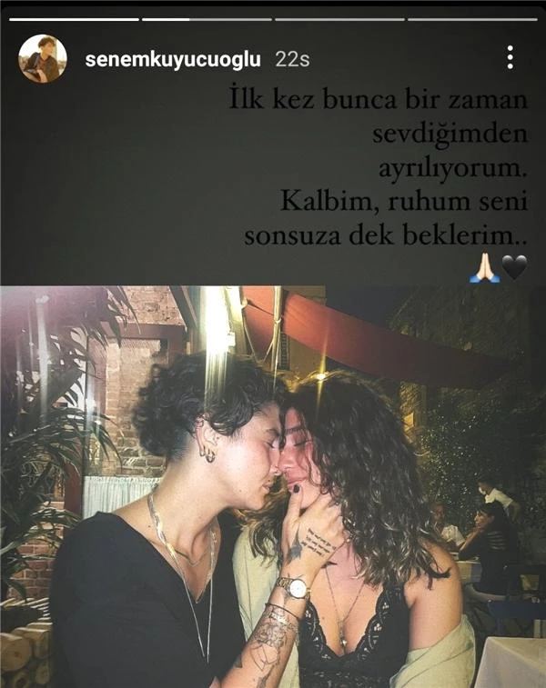 Senem Kuyucuoğlu'dan kız arkadaşına aşk dolu sözler