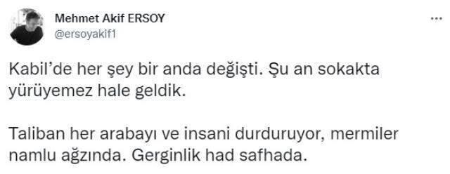 Gazeteci Mehmet Akif Ersoy patlamaların yaşandığı Kabil'den son durumu paylaştı: Mermiler namlu ağzında