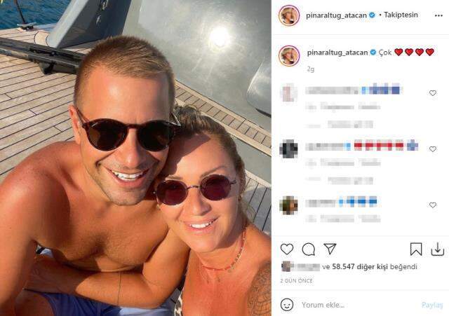Pınar Altuğ eşiyle fotoğrafını paylaştı, ilk yorumlardan biri kayınvalidesinden geldi