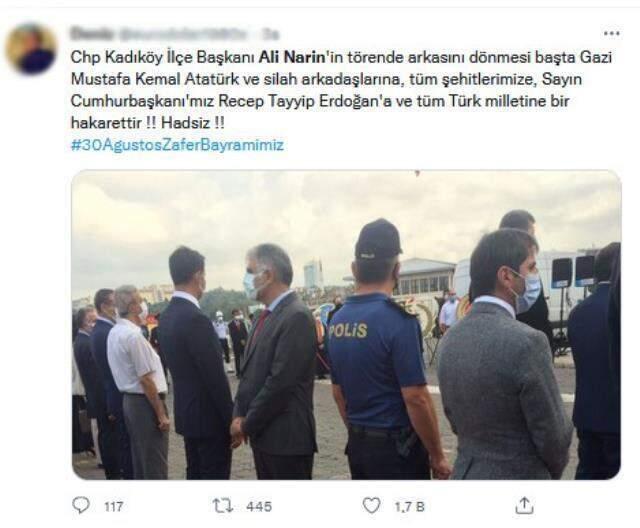 Son dakika: CHP'li başkan, Cumhurbaşkanı Erdoğan'ın mesajına sırtını döndü