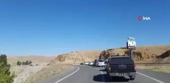 Kaymakam'a konvoylu uğurlama