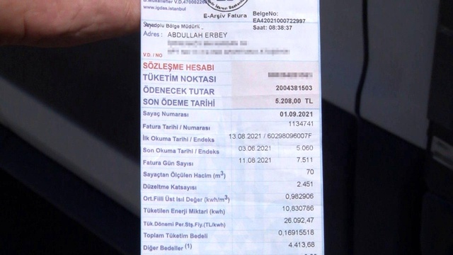 Yaz ayında gelen 5 bin 208 TL doğal gaz faturası ile neye uğradığını şaşırdı Yaz ayında gelen 5 bin 208 TL doğal gaz faturası ile neye uğradığını şaşırdı