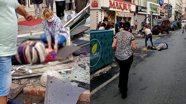 Sürücüsünün sara krizi geçirdiği araç, otobüs durağındaki vatandaşları etrafa savurmuş Sürücüsünün sara krizi geçirdiği araç, otobüs durağındaki vatandaşları etrafa savurmuş