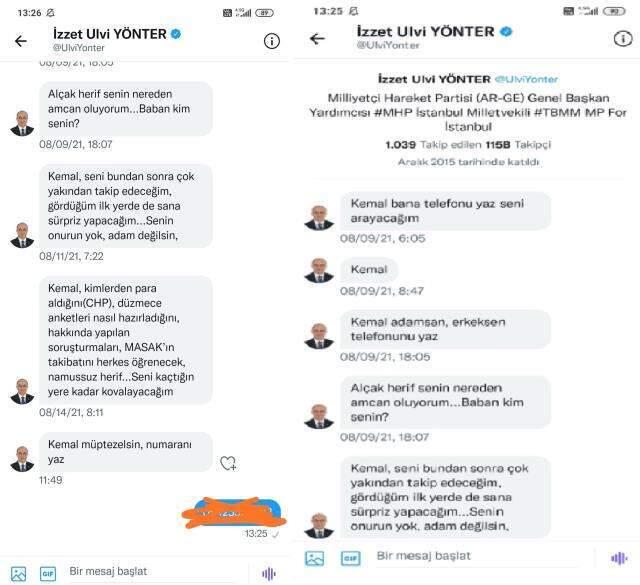 Avrasya Araştırma Başkanı Özkiraz: MHP Genel Başkan Yardımcısı Yönter beni tehdit etti