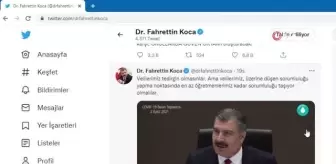 Sağlık Bakanı Dr. Fahrettin Koca, sosyal medyada DSÖ ile yarışıyor