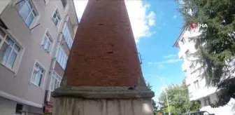 Osmanlı döneminin gözde fabrikasından geriye sadece hasarlı bacası kaldı