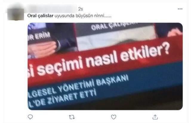 Seda Öğretil'in sunduğu programda gazeteci Oral Çalışlar canlı yayında uyuyakaldı