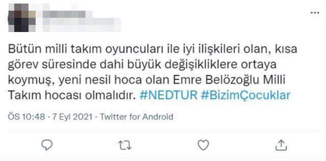 Şenol Güneş'in istifasını, Sergen Yalçın'ın Milli Takım'ın başına geçmesini istiyor Şenol Güneş'in istifasını, Sergen Yalçın'ın Milli Takım'ın başına geçmesini istiyor