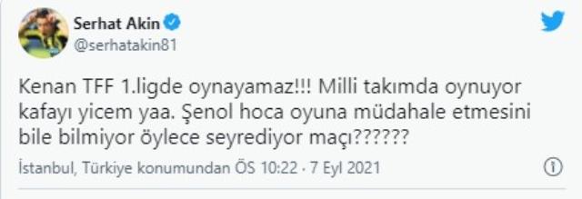 Serhat Akın'dan Şenol Güneş'e ağır eleştiri: Kenan Karaman'ı oynatıyor, kafayı yiyeceğim