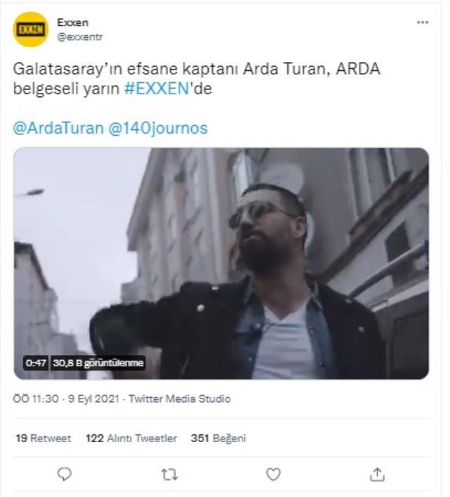 Exxen'de yayınlanan Arda Turan belgeseli tepki çekti
