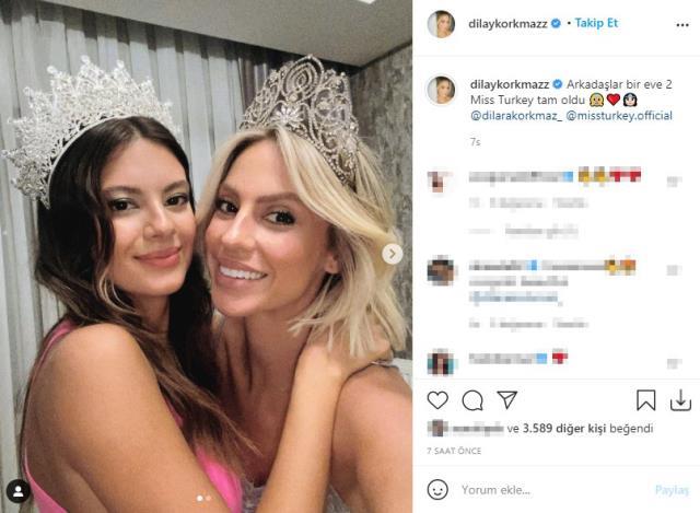 Miss Turkey'de ilginç tesadüf! Birinci olan Dilara Korkmaz, 2010 Türkiye dördüncüsü Dilay Korkmaz'ın kardeşi çıktı