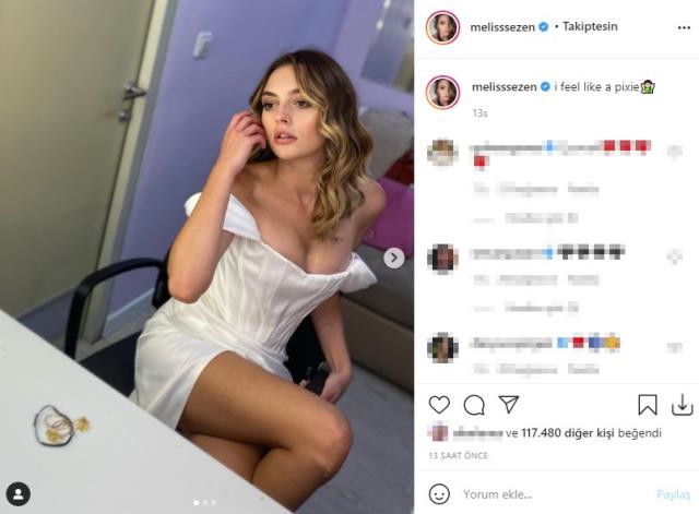 Oyuncu Melis Sezen'in cesur dekolteli pozlarına beğeni yağıyor Oyuncu Melis Sezen'in cesur dekolteli pozlarına beğeni yağıyor