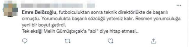 Emre Belözoğlu'nun yorumculuğu futbolseverleri mest etti! Ama tek bir eksiği vardı Emre Belözoğlu'nun yorumculuğu futbolseverleri mest etti! Ama tek bir eksiği vardı