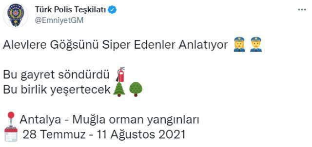 Türkiye'deki orman yangınlarıyla ilgili EGM'den duygulandıran belgesel Türkiye'deki orman yangınlarıyla ilgili EGM'den duygulandıran belgesel