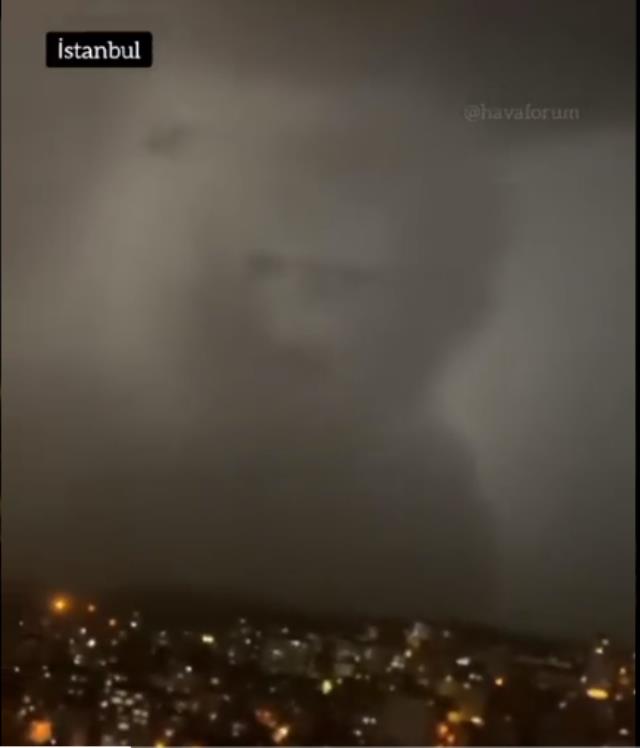İstanbul'da insan silüetinde bulut oluştu, herkes Nikola Tesla'ya benzetti