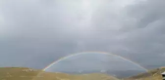 Yaylada gökkuşağı güzelliği