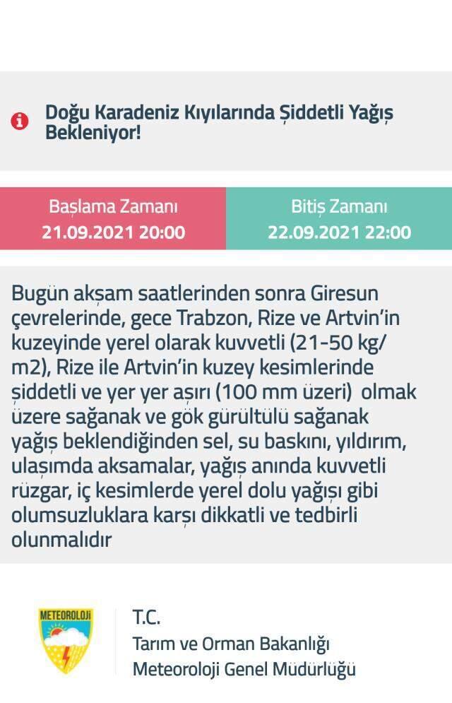 Meteoroloji 'Çok tedbirli olmalı' diyerek uyardı! Bugün için 11 ilde turuncu ve sarı kodlu alarm verildi