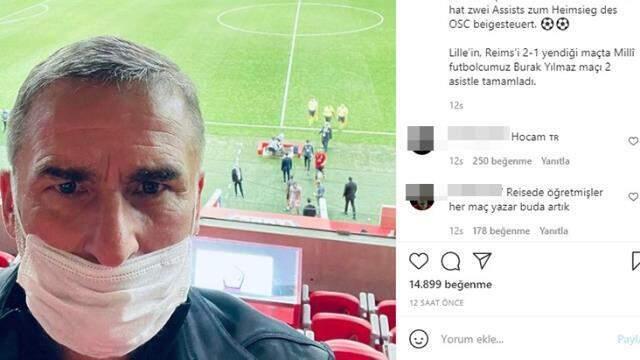 A Milli Takım'ın yeni hocası Kuntz, Burak Yılmaz'ın şov yaptığı maçtan selfie paylaştı