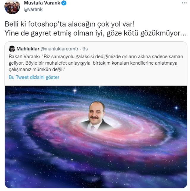 Bakan Mustafa Varank'tan kendi fotoğrafına photoshop yapan sosyal medya kullanıcına yanıt